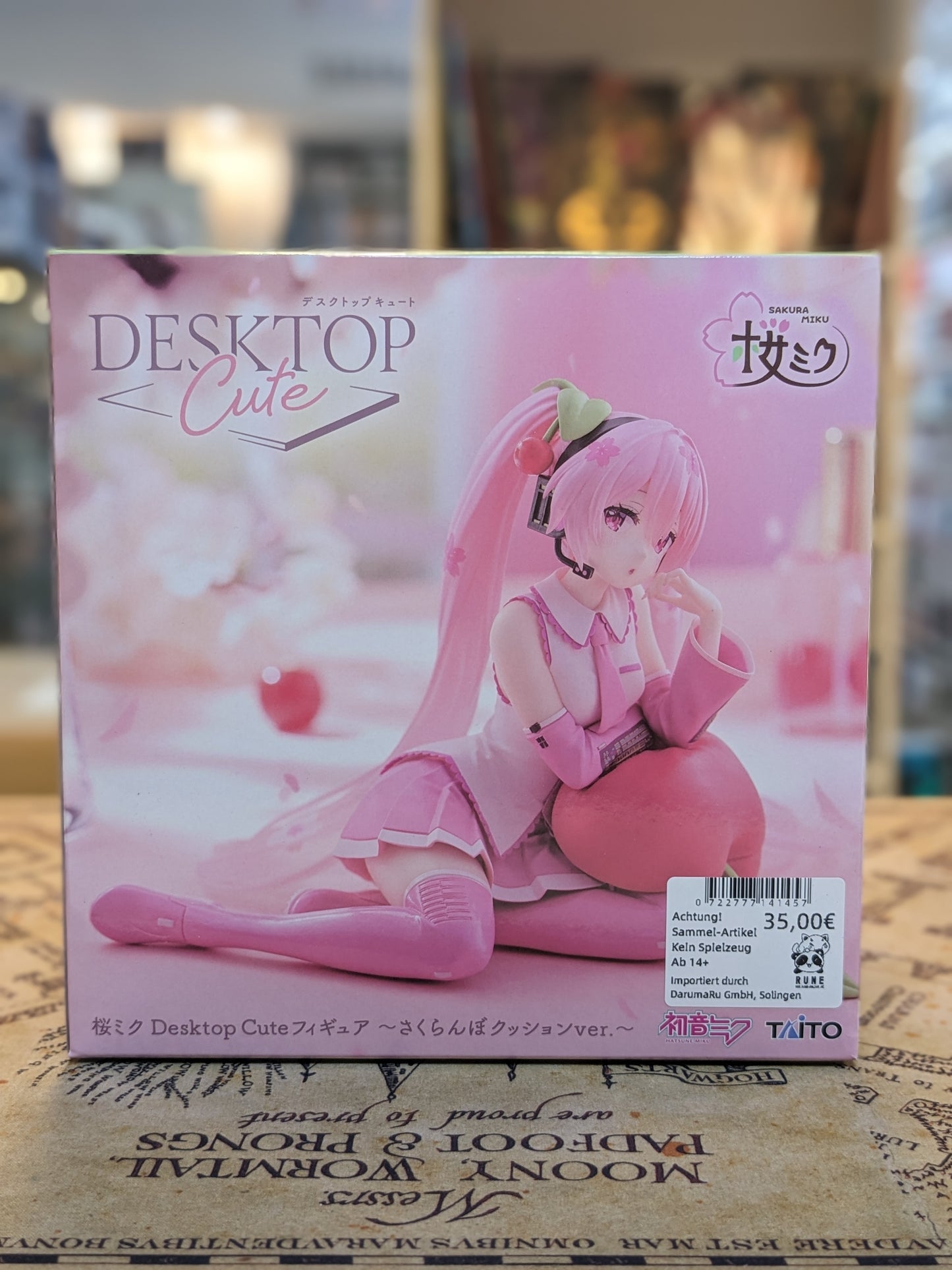 Vocaloid Figur - Hatsune Miku Desktop Cute Sakura Cherry Cushion Ver.