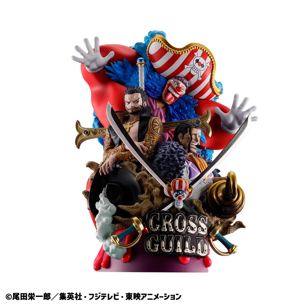 One Piece Petitrama DX PVC Mini-Statue Logbox Re Birth 03 Cross Guild 15 cm