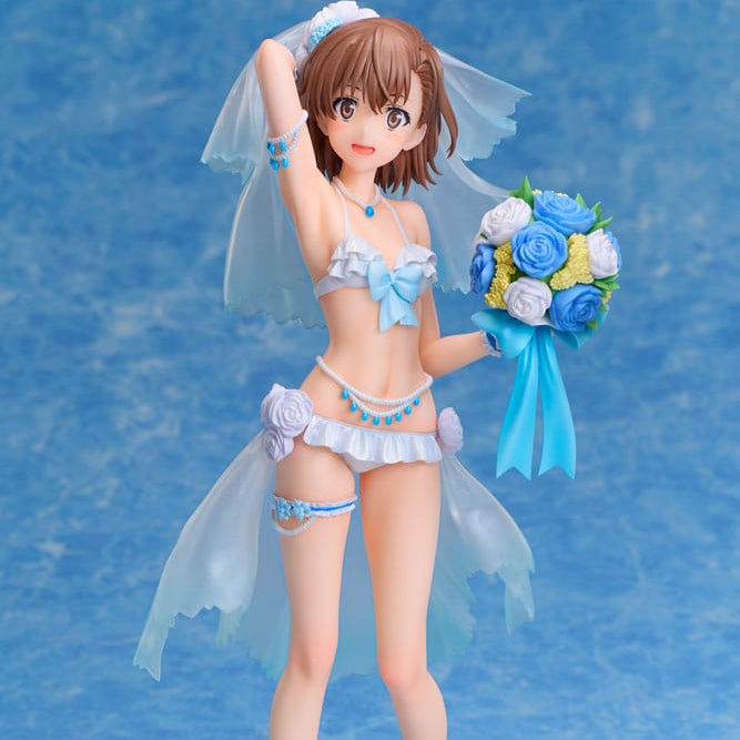A Certain Scientific Railgun T PVC Statue 1/7 Mikoto Misaka Wedding Swimsuit Ver. 25 cm