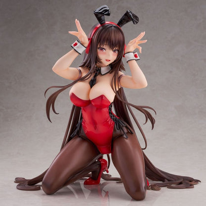 Amakano 2+ PVC Statue 1/4 Yuuhi Kurohime Bunny Suit Ver. 32 cm