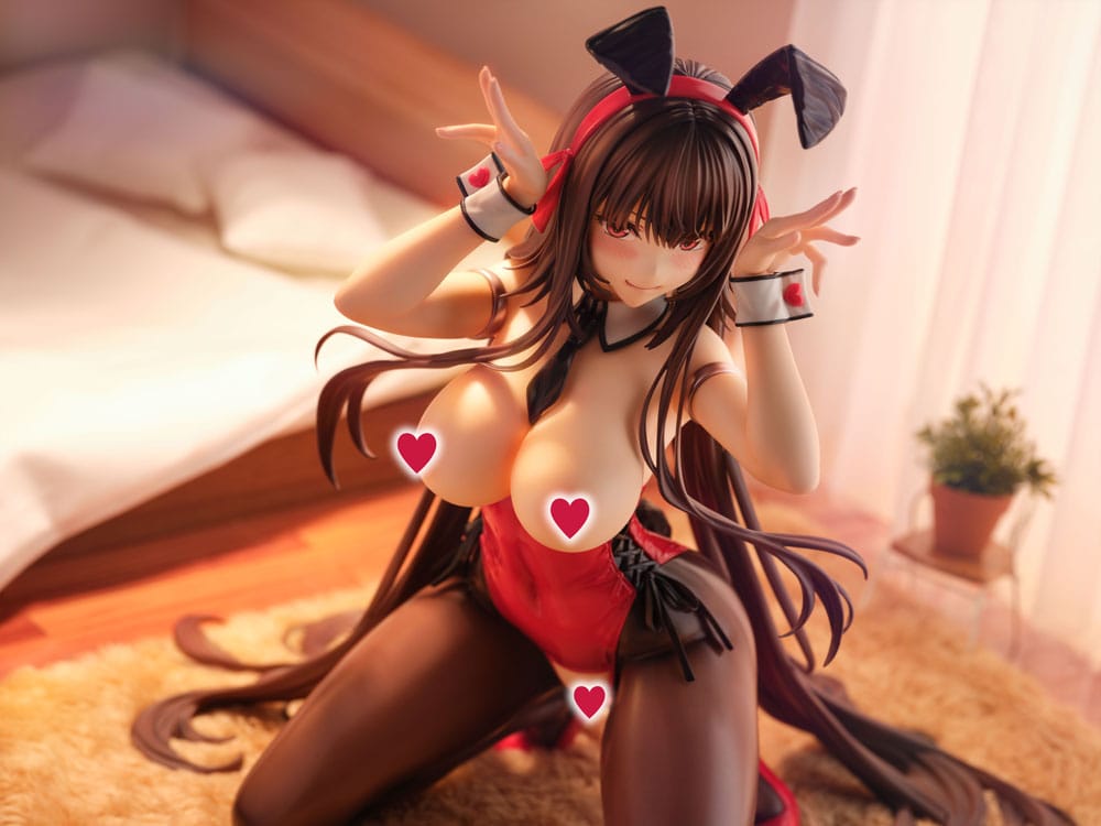 Amakano 2+ PVC Statue 1/4 Yuuhi Kurohime Bunny Suit Ver. 32 cm
