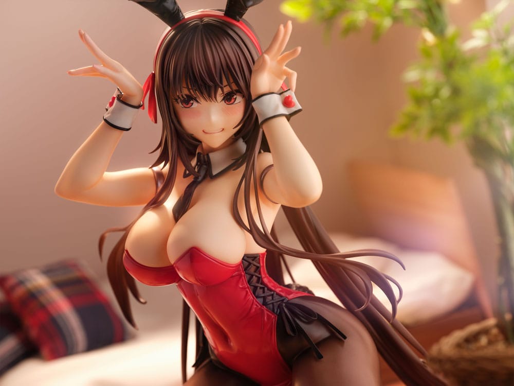 Amakano 2+ PVC Statue 1/4 Yuuhi Kurohime Bunny Suit Ver. 32 cm