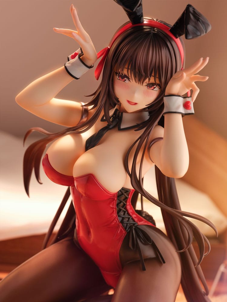 Amakano 2+ PVC Statue 1/4 Yuuhi Kurohime Bunny Suit Ver. 32 cm