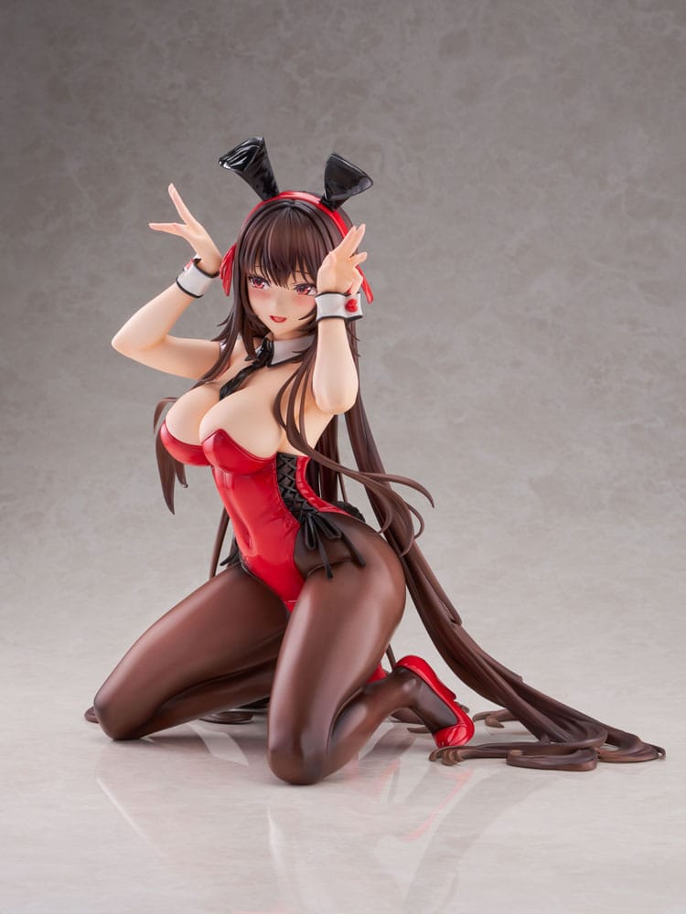 Amakano 2+ PVC Statue 1/4 Yuuhi Kurohime Bunny Suit Ver. 32 cm