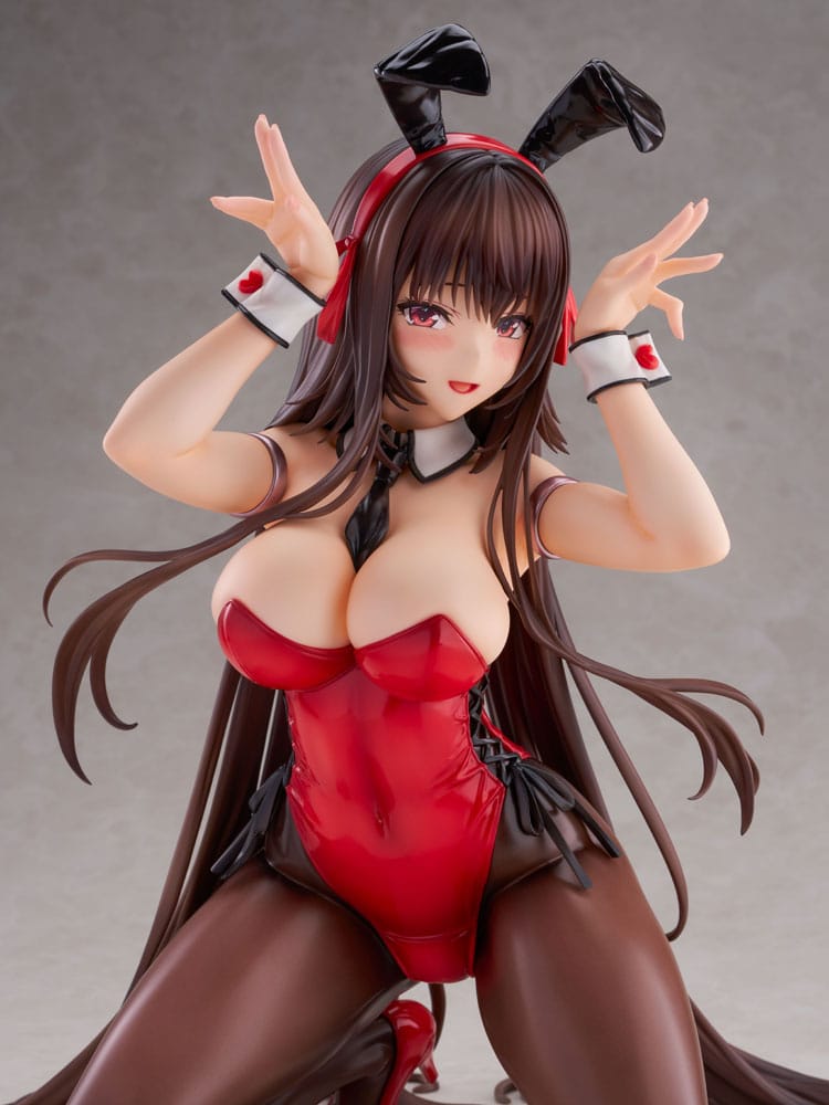 Amakano 2+ PVC Statue 1/4 Yuuhi Kurohime Bunny Suit Ver. 32 cm