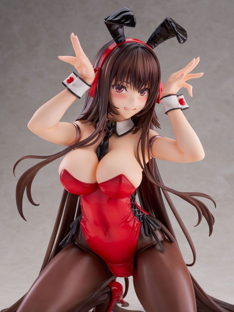 Amakano 2+ PVC Statue 1/4 Yuuhi Kurohime Bunny Suit Ver. 32 cm