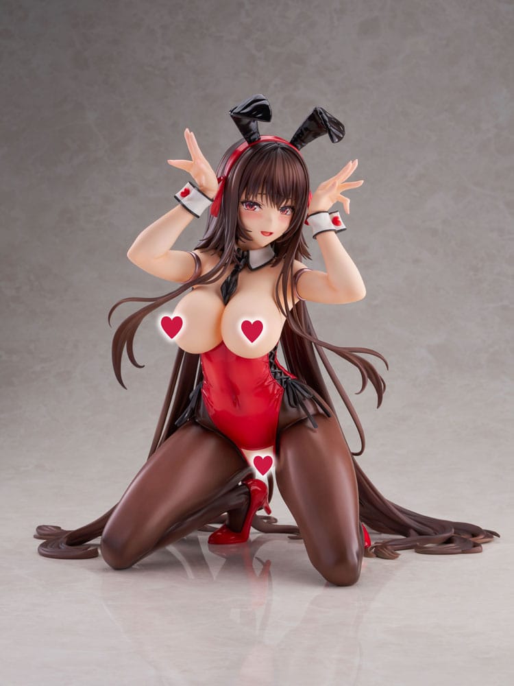 Amakano 2+ PVC Statue 1/4 Yuuhi Kurohime Bunny Suit Ver. 32 cm
