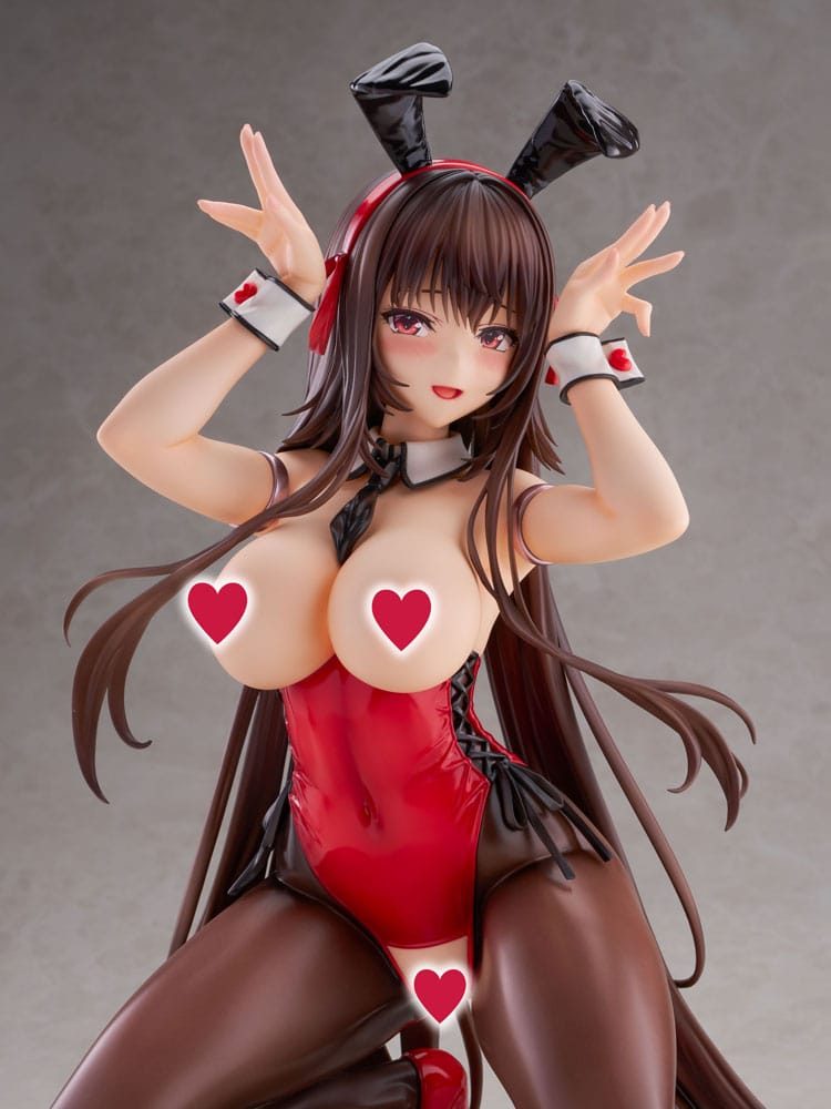 Amakano 2+ PVC Statue 1/4 Yuuhi Kurohime Bunny Suit Ver. 32 cm
