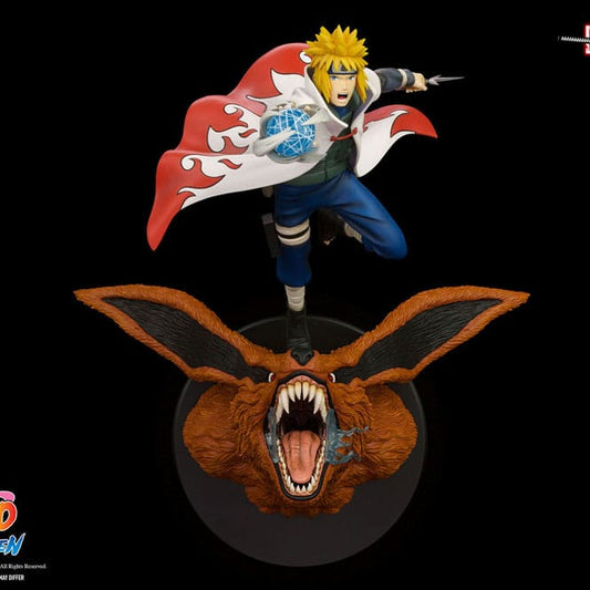 Naruto Shippuden PVC Statue 1/8 Minato Namikaze Vs Nine Tailed Fox 41 cm