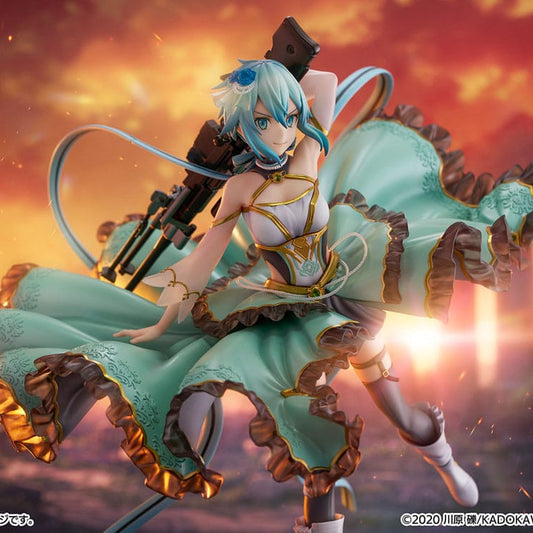 Sword Art Online SHIBUYA SCRAMBLE FIGURE PVC Statue 1/7 Sinon Crystal Dress Ver. 29 cm