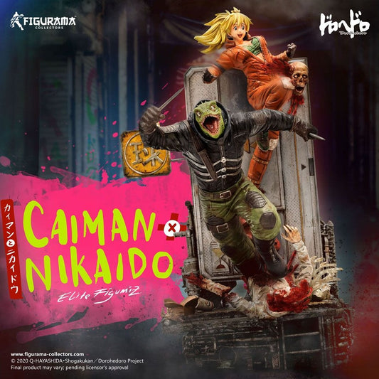 Dorohedoro Elite FigumiZ Diorama 1/8 Caiman & Nikaido 37 cm