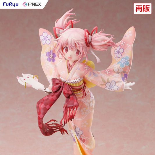 Puella Magi Madoka Magica Side Story Magia Record PVC Statue 1/7 Madoka Kaname Kimono Ver. 22 cm