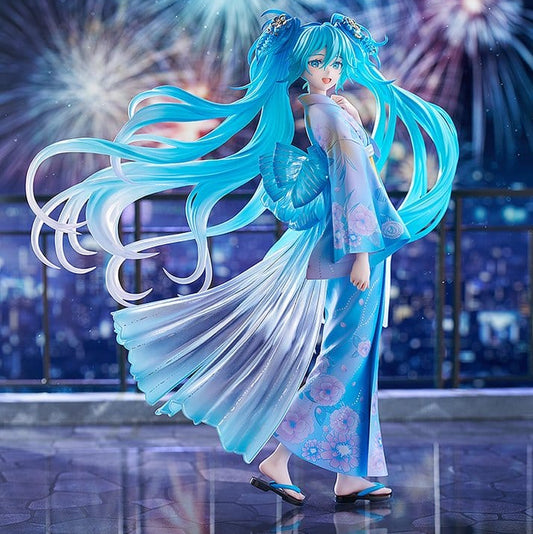 Character Vocal Series 01: Hatsune Miku PVC Figur 1/7 Music & Fire Works Ver. 23 cm