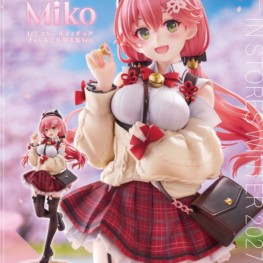 Hololive Production PVC Figur 1/7 Sakura Miko: Date Style - Casual Outfit Ver. 24 cm