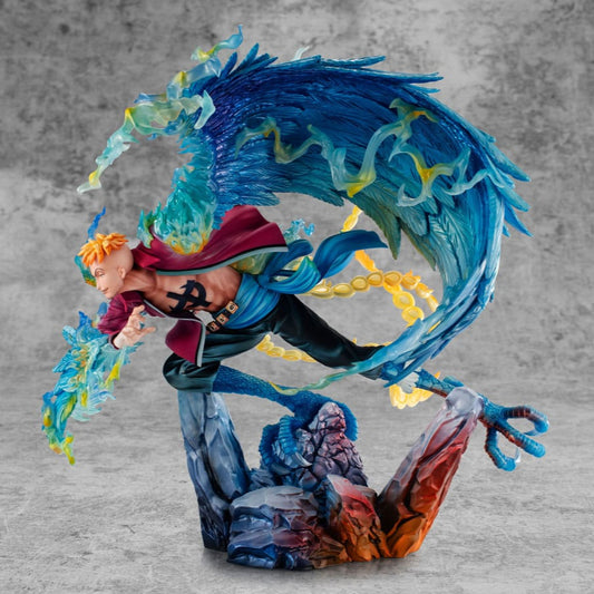 One Piece P.O.P MAS Maximum PVC Statue Marco the Phoenix Leader of 1st group of Whitebeard Pirates 32 cm
