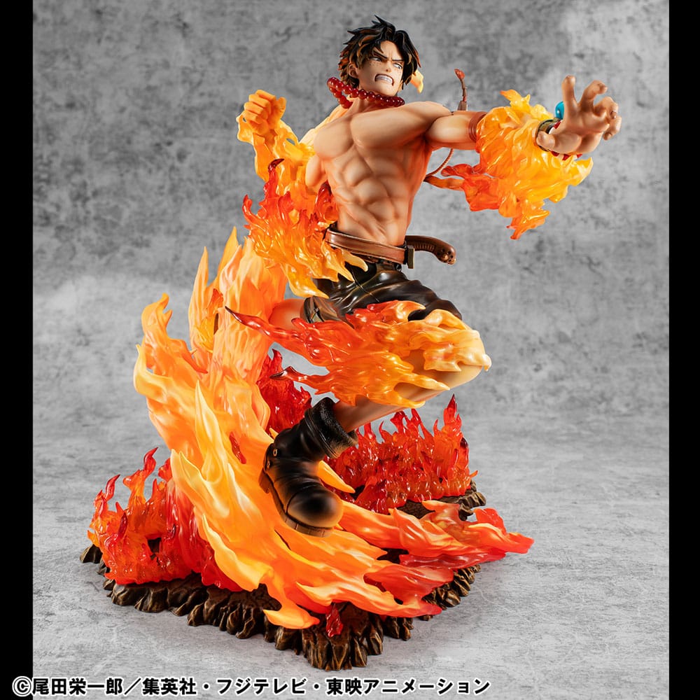 One Piece P.O.P PVC Statue NEO-Maximum Portgas D. Ace 15th Anniversary Super Limited Reprint Ver. 23 cm