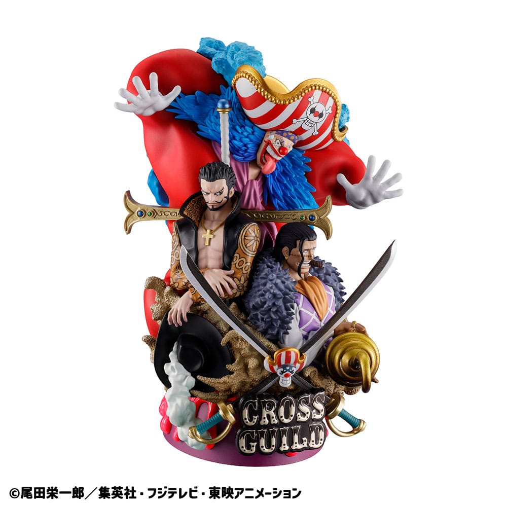One Piece Petitrama DX PVC Mini-Statue Logbox Re Birth 03 Cross Guild 15 cm