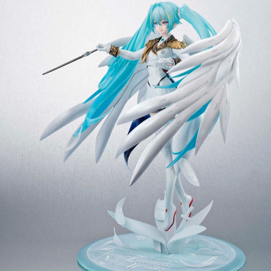 Mobile Suit Gundam x Hatsune Miku Lucrea PVC Statue Hatsune Miku x Wing Gundam Zero EW 45th Anniversary 27 cm