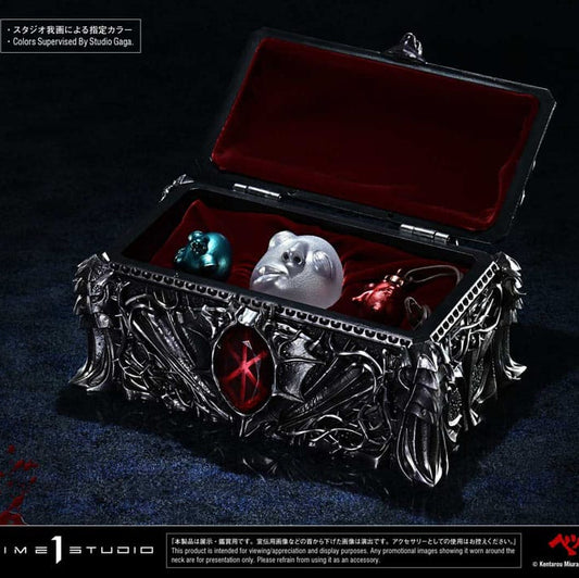 Berserk Life Scale Statuen Coffret of Fate: Behelit Collection 30 cm
