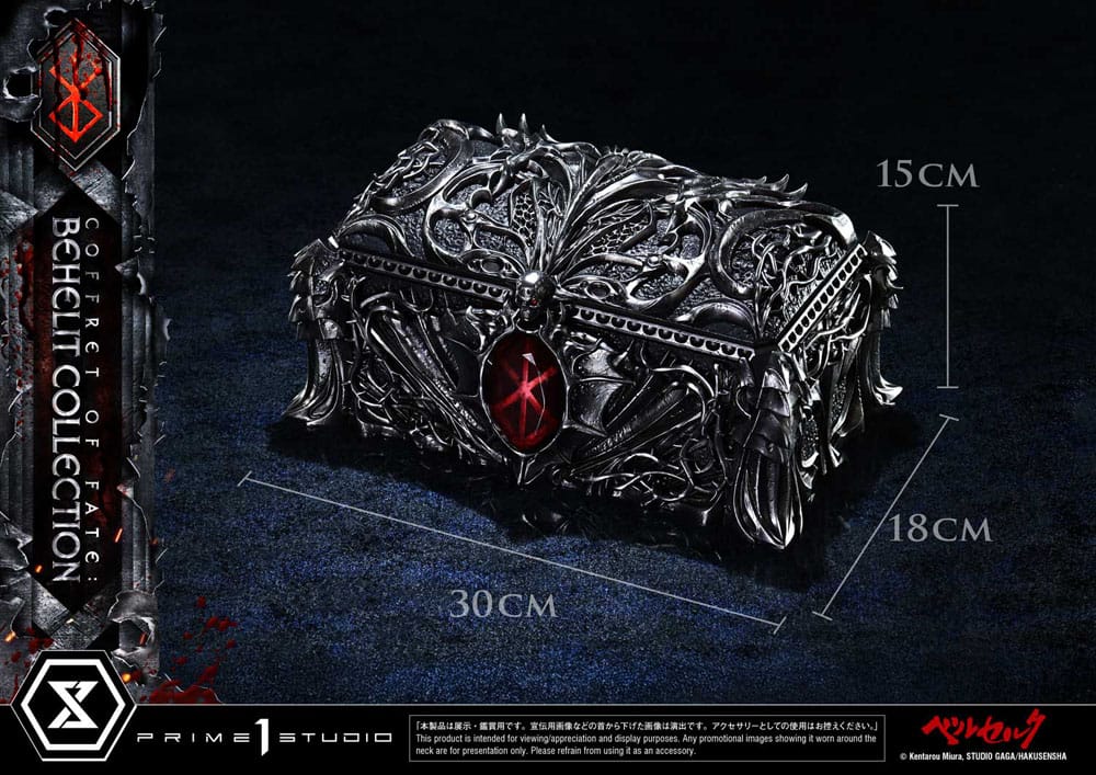 Berserk Life Scale Statuen Coffret of Fate: Behelit Collection 30 cm