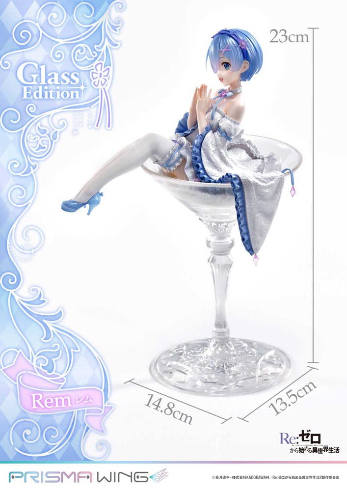 Re:ZERO Starting Life in Another World Prisma Wing PVC Statue 1/7 Rem Glass Edition 23 cm (Kopie) (Kopie)