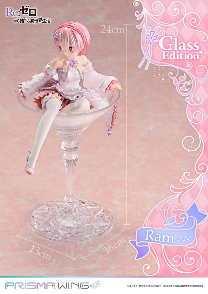 Re:ZERO Starting Life in Another World Prisma Wing PVC Statue 1/7 Ram Glass Edition 24 cm (Kopie)