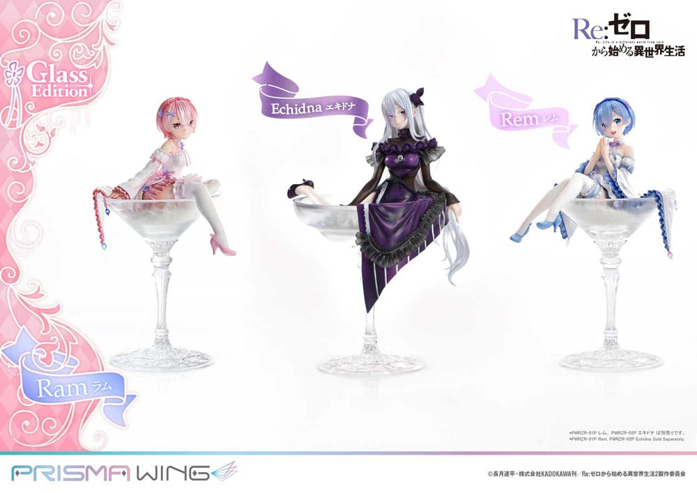 Re:ZERO Starting Life in Another World Prisma Wing PVC Statue 1/7 Ram Glass Edition 24 cm (Kopie)