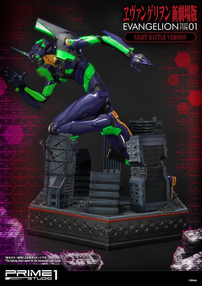 Hot Deals Neon Genesis Evangelion Statue Evangelion Test Type-01 Night Battle Version 77 cm