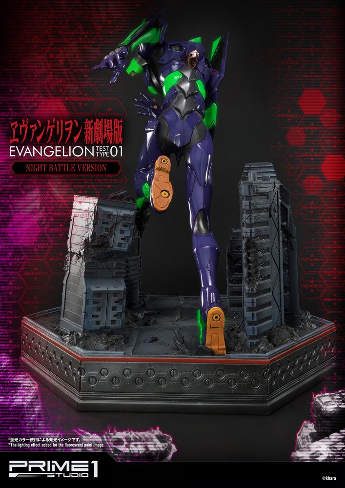 Hot Deals Neon Genesis Evangelion Statue Evangelion Test Type-01 Night Battle Version 77 cm