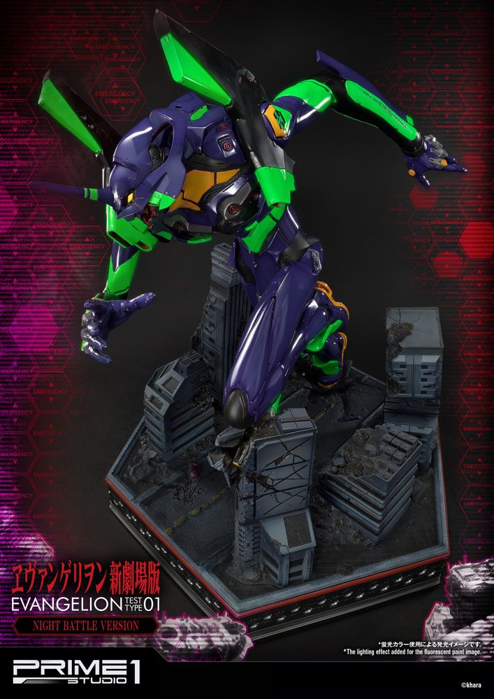 Hot Deals Neon Genesis Evangelion Statue Evangelion Test Type-01 Night Battle Version 77 cm