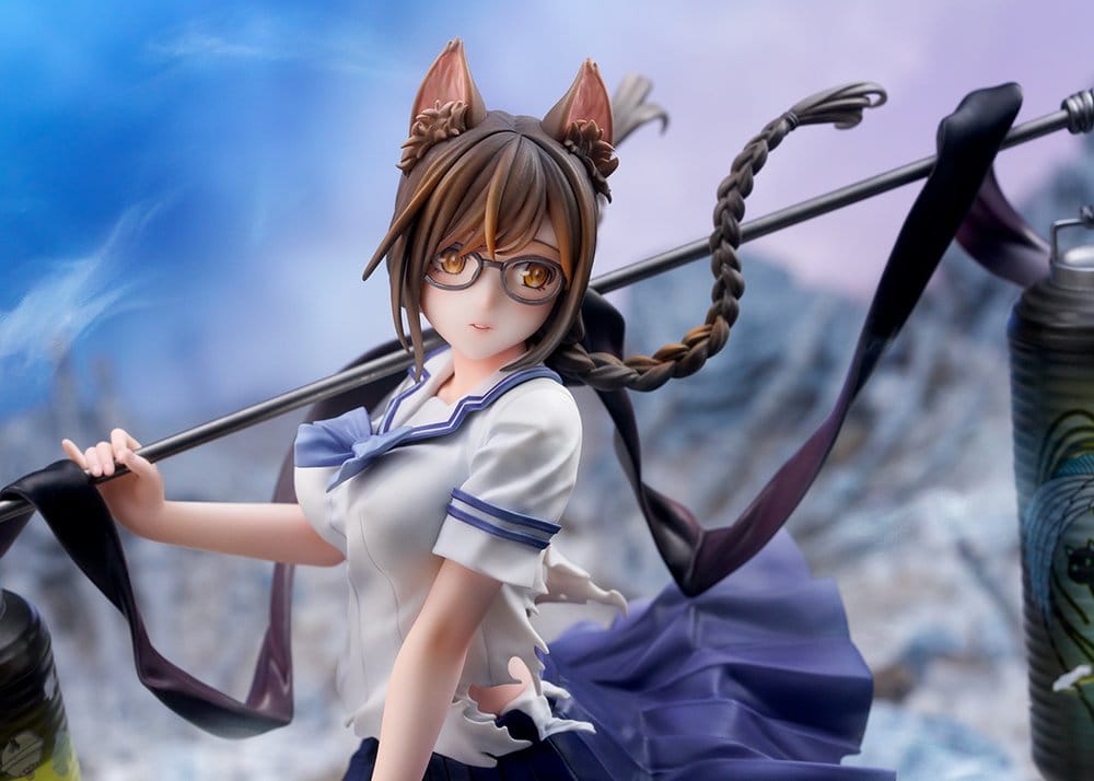 Comics Bakemonogatari PVC Figur 1/7 Tsubasa Hanekawa 26 cm