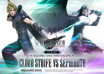 Final Fantasy VII Rebirth Masterline Statuen 2er-Pack 1/4 Cloud Strife vs Sephiroth 69 cm