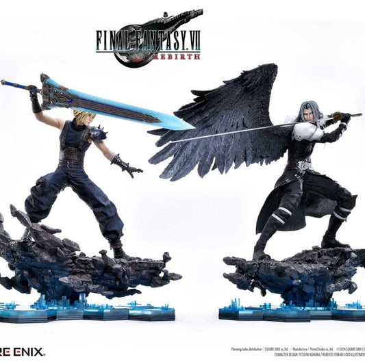 Final Fantasy VII Rebirth Masterline Statuen 2er-Pack 1/4 Cloud Strife vs Sephiroth 69 cm