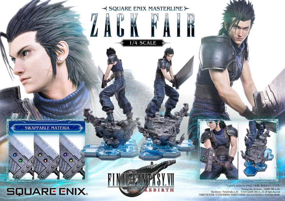 Final Fantasy VII Rebirth Masterline Statue 1/4 Zack Fair 57 cm