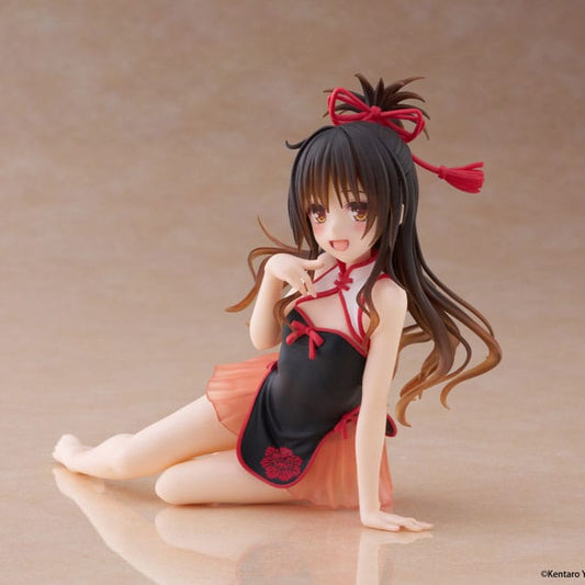 To Love-Ru Darkness PVC Statue Desktop Cute Figure Mikan Yuki Chinese Dress Ver. 13 cm